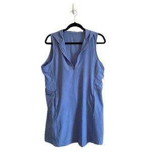Laguna Blue Sleeveless Hooded Cover Up Dress | Size L | Sleeveless Summer Style